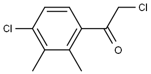 2-Chloro-1-(4-chloro-2,3-dimethylphenyl)ethanone Structure