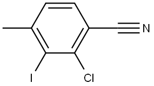 2-Chloro-3-iodo-4-methylbenzonitrile Structure