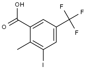 3-Iodo-2-methyl-5-(trifluoromethyl)benzoic acid 구조식 이미지