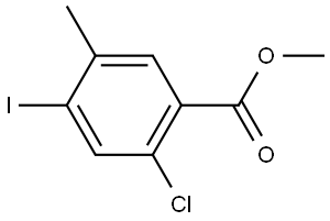 Methyl 2-chloro-4-iodo-5-methylbenzoate Structure