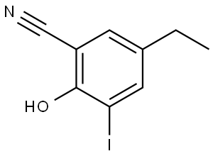 5-Ethyl-2-hydroxy-3-iodobenzonitrile Structure