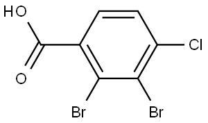 2,3-Dibromo-4-chlorobenzoic acid Structure