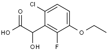 6-Chloro-3-ethoxy-2-fluoro-α-hydroxybenzeneacetic acid Structure