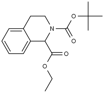 2-(tert-butyl) 1-ethyl 3,4-dihydroisoquinoline-1,2(1H)-dicarboxylate Structure