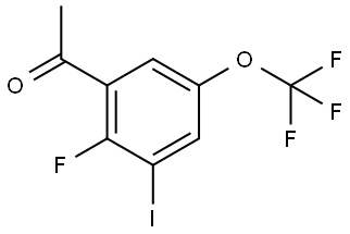 1-[2-Fluoro-3-iodo-5-(trifluoromethoxy)phenyl]ethanone Structure