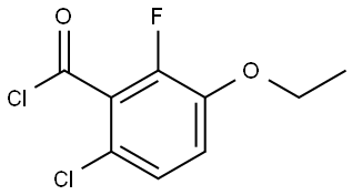 6-Chloro-3-ethoxy-2-fluorobenzoyl chloride Structure