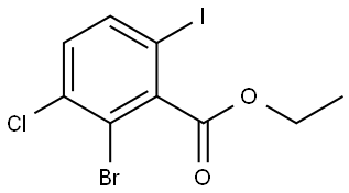 Ethyl 2-bromo-3-chloro-6-iodobenzoate Structure