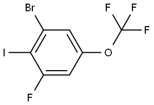 1-bromo-3-fluoro-2-iodo-5-(trifluoromethoxy)benzene Structure