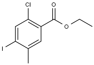 Ethyl 2-chloro-4-iodo-5-methylbenzoate Structure