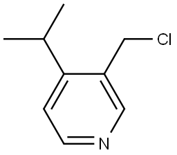 3-(chloromethyl)-4-isopropylpyridine Structure