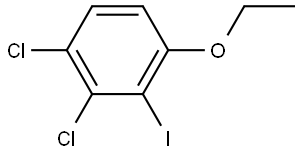 1,2-dichloro-4-ethoxy-3-iodobenzene Structure