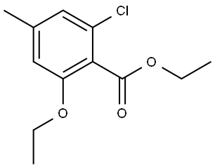 ethyl 2-chloro-6-ethoxy-4-methylbenzoate Structure