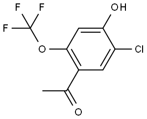 1-[5-Chloro-4-hydroxy-2-(trifluoromethoxy)phenyl]ethanone Structure