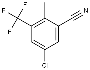 5-Chloro-2-methyl-3-(trifluoromethyl)benzonitrile 구조식 이미지