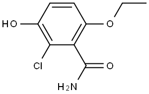 2-Chloro-6-ethoxy-3-hydroxybenzamide Structure