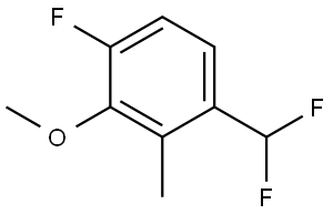 1-(Difluoromethyl)-4-fluoro-3-methoxy-2-methylbenzene Structure