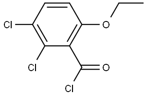 2,3-Dichloro-6-ethoxybenzoyl chloride Structure