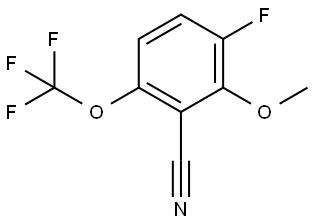 3-Fluoro-2-methoxy-6-(trifluoromethoxy)benzonitrile Structure