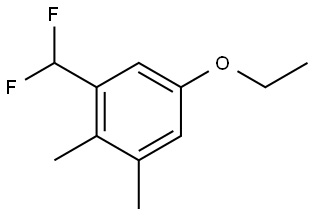 1-(Difluoromethyl)-5-ethoxy-2,3-dimethylbenzene Structure