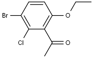 1-(3-Bromo-2-chloro-6-ethoxyphenyl)ethanone Structure