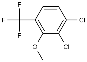 1,2-dichloro-3-methoxy-4-(trifluoromethyl)benzene Structure