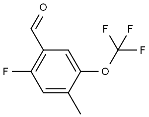 2-fluoro-4-methyl-5-(trifluoromethoxy)benzaldehyde Structure