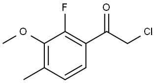 2-Chloro-1-(2-fluoro-3-methoxy-4-methylphenyl)ethanone Structure