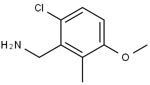 6-Chloro-3-methoxy-2-methylbenzenemethanamine Structure