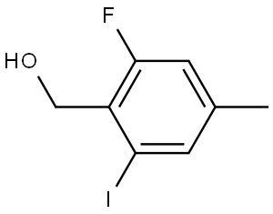 (2-fluoro-6-iodo-4-methylphenyl)methanol Structure