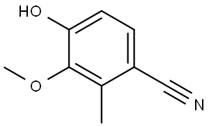 4-Hydroxy-3-methoxy-2-methylbenzonitrile Structure