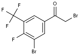 2-Bromo-1-[3-bromo-4-fluoro-5-(trifluoromethyl)phenyl]ethanone Structure