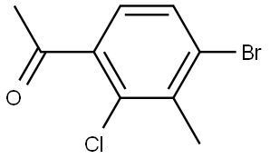 1-(4-Bromo-2-chloro-3-methylphenyl)ethanone Structure