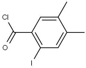 2-Iodo-4,5-dimethylbenzoyl chloride Structure