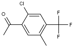 1-[2-Chloro-5-methyl-4-(trifluoromethyl)phenyl]ethanone Structure