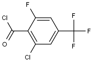 2-Chloro-6-fluoro-4-(trifluoromethyl)benzoyl chloride Structure