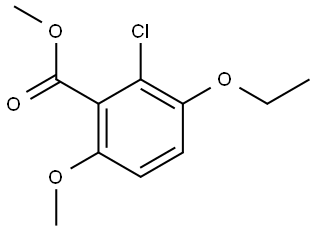 methyl 2-chloro-3-ethoxy-6-methoxybenzoate Structure