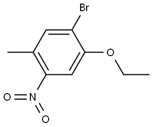 1-bromo-2-ethoxy-5-methyl-4-nitrobenzene Structure