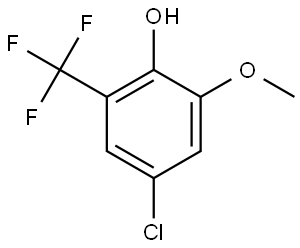 4-Chloro-2-methoxy-6-(trifluoromethyl)phenol Structure