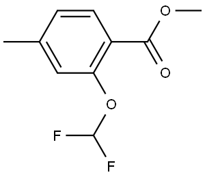 methyl 2-(difluoromethoxy)-4-methylbenzoate Structure