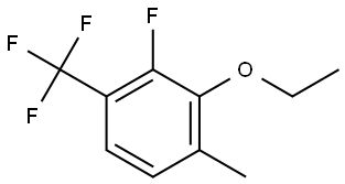 2-Ethoxy-3-fluoro-1-methyl-4-(trifluoromethyl)benzene Structure