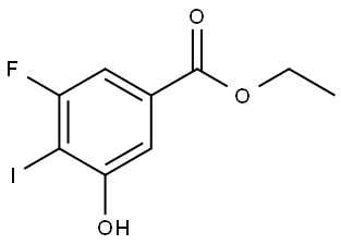 Ethyl 3-fluoro-5-hydroxy-4-iodobenzoate Structure