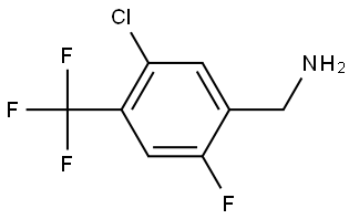 5-Chloro-2-fluoro-4-(trifluoromethyl)benzenemethanamine Structure