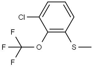 1-Chloro-3-(methylthio)-2-(trifluoromethoxy)benzene Structure