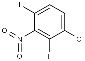 1-Chloro-2-fluoro-4-iodo-3-nitro-benzene Structure