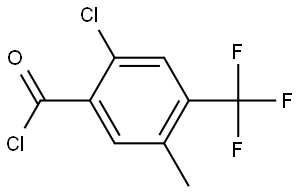 2-Chloro-5-methyl-4-(trifluoromethyl)benzoyl chloride 구조식 이미지