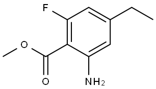 Methyl 2-amino-4-ethyl-6-fluorobenzoate Structure