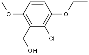 (2-chloro-3-ethoxy-6-methoxyphenyl)methanol Structure