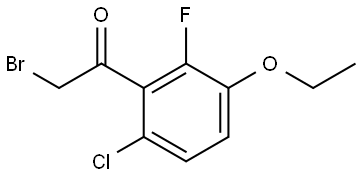 2-Bromo-1-(6-chloro-3-ethoxy-2-fluorophenyl)ethanone Structure