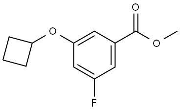 methyl 3-cyclobutoxy-5-fluorobenzoate Structure