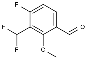 3-(Difluoromethyl)-4-fluoro-2-methoxybenzaldehyde Structure